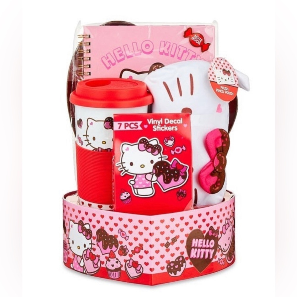 Hello Kitty Valentine's Day Heart Box Gift Set - SAME DAY SHIP